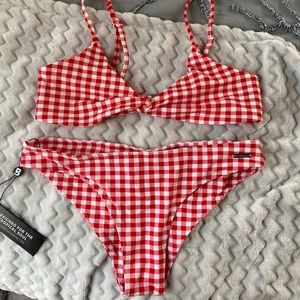 Blackbough Red Gingham Bikini